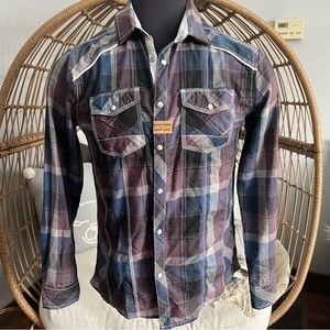 Men’s Buckle BKE Standard Fit Button Up Long Sleeve Shirt
